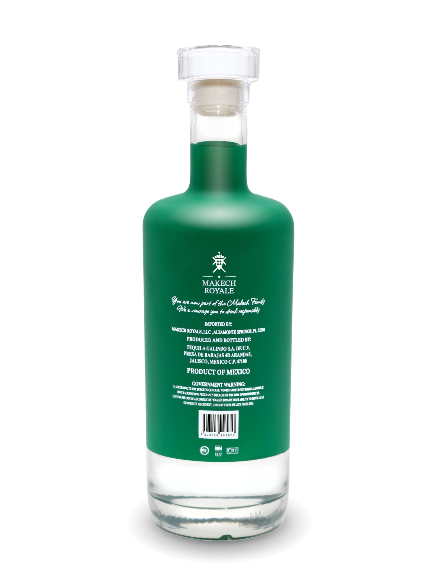 Makech Royale® Tequila Blanco 40% ABV / 80 PROOF (750mL)